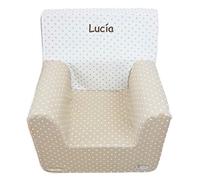 Poltrona o poltroncina per bambini Montessori PERSONALIZZATO con il NOME o FRASE. (Stelle Camel)