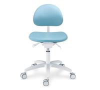 Poltrona odontoiatrica Sgabello del medico del dentista Sedia dell'assistente dentale Sedia mobile regolabile in pelle PU per cliniche, studi dentistici, laboratori, B