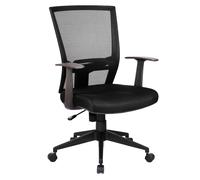 Poltrona operativa New Orleans con Braccioli Dimensioni 65 x 61 x H 98/107 cm peso 19 kg Meccanismo oscillante bloccabile, colore nero