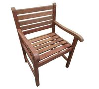 Poltrona panca in legno 1 posto con braccioli Rosemont da esterno giardino