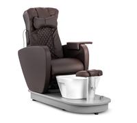 Physa Poltrona Pedicure Elettrica Con Vasca Pediluvio e 3 Funzioni di Massaggio - 120 W - 200 kg - Marrone - Lettino Estetista