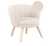Poltrona per bambini con gambe in legno bou eige chiaro Halby