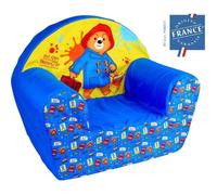 Fun House | Poltrona club per bambini Paddington in schiuma | H42 x L52 x P33 cm | Origine Francia Garanzia | Collezione Paddington | Fodera lavabile, decorazione per la cameretta dei bambini | Idea