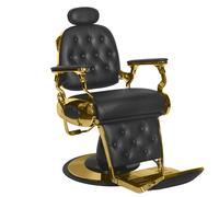 Poltrona per barbiere, barber chair | FRANCESCO (oro/nero)