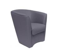 Poltrona per casa ufficio Valentina in ecopelle Mora Perlato