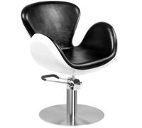 Poltrona per parrucchiera | AMSTERDAM (bianco e nero)