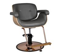 Poltrona per parrucchiera e barbiere | VENICE (legno/grigio)