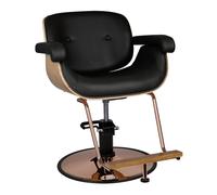 Poltrona per parrucchiera e barbiere | VENICE (legno/nero)