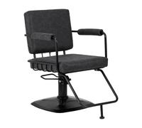 Poltrona per parrucchiera stile loft old | Gabbiano KATANIA LOFT (nero)
