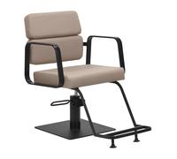 Poltrona per parrucchiere | Gabbiano PORTO - Nero/beige