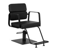 Poltrona per parrucchiere | Gabbiano PORTO - Nero/nero.