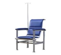Poltrona Per Prelievo Di Sangue, Poltrona Per Infusione, Poltrona Per Sala D'Attesa Completamente Reclinabile Con Braccioli(Blue,75cm/29.5")