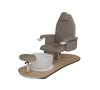 Poltrona Podologica Pedicure Professionale Manicure Regolabile e Reclinabile Make UP Massaggio con Lavabo Ceramica o PVC e miscelatore (Sherwood, Dolce Podo Mini)