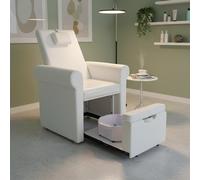 Poltrona podologica podologia spa pedicure poggiapiedi scomparsa PIRA Weelko Bianca o Grigia