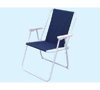 SEDIA CON BRACCIOLI PIEGHEVOLE ACCIAIO POLTRONA SDRAIO MARE CAMPEGGIO (24208)
