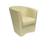 Poltrona poltroncina VALENTINA in ecopelle in tinta unita BEIGE