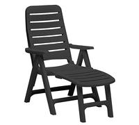 POLTRONA PREMIERE ANTRACITE GRAND SOLEIL 5 POSIZIONI CON POGGIAPIEDI