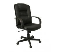 POLTRONA PRESIDENZIALE IN ECOPELLE NERA POLTRONA UFFICO STUDIO CASA LUXUS ITALIA