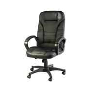 Poltrona presidenziale Serena Group Portland in PU nero HC5842