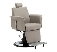 Poltrona Professionale Idraulica ATHENA da Barbiere Salone Parrucchiere Grigio