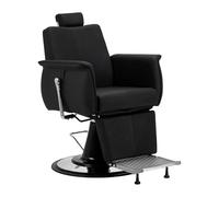 Poltrona Professionale Idraulica ATHENA da Barbiere Salone Parrucchiere Nero