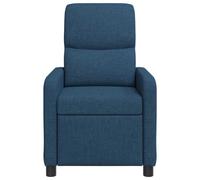 Poltrona Reclinabile Blu con Massaggio e Telecomando, 66x95x100 cm, Tessuto | Alimentazione USB DC 5V, capacità 110 kg, seduta 50 cm, angolo regolabile, design moderno