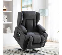 Poltrona reclinabile COMHOMA poltrona massaggiante con sollevamento elettrico e superficie in tessuto poltrona TV poltrona con sollevamento elettrico con funzione reclinabile tessuto