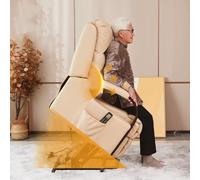 Poltrona reclinabile elettrica a doppio motore per anziani, di corporatura robusta e alta, con massaggio vibrante e calore, poltrona ergonomica, divano elettrico intelligente