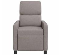 Poltrona Reclinabile Tortora con Massaggio e Telecomando, 66x95x100 cm, | Design moderno, struttura in metallo e legno ingegnerizzato, gambe in plastica, alimentazione USB DC 5V, capacità 110 kg