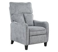 Poltrona recliner in tessuto grigio Royston