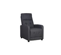 Poltrona Relax Reclinabile Movimento Manuale 65,5x85,5x102,5 cm Grigio DecHome