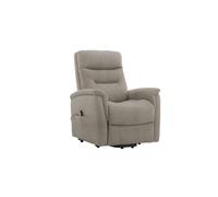 Poltrona Recliner Soft Due Motori Tessuto Beige