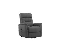 Poltrona Recliner Soft Due Motori Tessuto Grigio