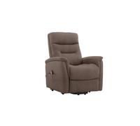 POLTRONA RECLINER SOFT DUE MOTORI TESSUTO MARRONE