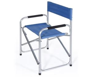 Poltrona Regista Aluminio Poliestere Blu mare piscina lavabile esterno leggera