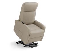 Poltrona relax elettrica Seattle Plus per anziani, 1 o 2 motori, 2 ruote posteriori, reclinazione e alzapersona, dimensioni contenute, tessuto antimacchia idrorepellente (1 Motore, Corda)