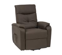 Poltrona relax in ecopelle elettrica reclinabile per interni