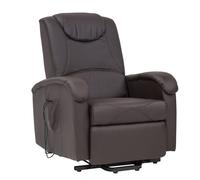 Poltrona relax in ecopelle elettrica reclinabile per interni