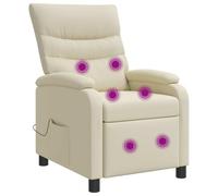 Poltrona relax per massaggio, in ecopelle, con schienale regolabile, 115 | telaio in metallo e legno, imbottitura in schiuma e fibra, facile da pulire, design moderno, sedia da lettura