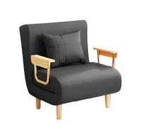 Poltrona Relax Reclinabile Convertibile, Divano Letto Trasformabile 3 In 1, Con Schienale Regolabile In 6 Posizioni E Braccioli, Gambe Nascoste, Copertura Smontabile(Gray,190 * 68 * 28cm)