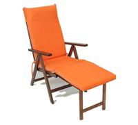 Poltrona Salento con prolunga poggiapiedi reclinabile e richiudibile ARANCIO