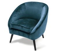Poltrona salotto design moderno, ottanio, Sibilla