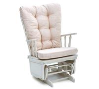 Poltrona sedia a dondolo oscillante mod. dallas colore beige da salone relax