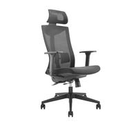 Ergo Office ER-414 Sedia da ufficio ergonomica con ruote e supporto lombare Girevole Altezza regolabile Inclinazione dello schienale max.150kg (Sedia da ufficio)