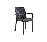 Poltrona / Sedia INDIANA Antracite 57x59x86 cm
