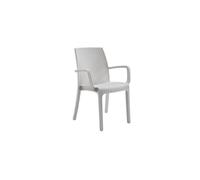 Poltrona / Sedia INDIANA Bianca 57x59x86 cm