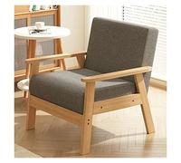 Poltrona, sedia moderna sedia da lettura cuscino imbottito poltrona lounge sedia telaio in legno massello e morbido cuscino per soggiorno, facile da montare