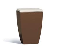 POLTRONA SEDIA POUF RESINA DA GIARDINO MONOBLOCCO CON CONTENITORE VARI COLORI
