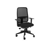 Poltrona semidirezionale Blaze BLYTN - con braccioli regolabili - nero - Unisit