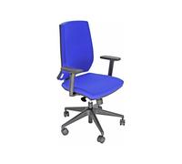 Poltrona semidirezionale LR1SE - con ruote e braccioli - ignifuga - blu - Unisit